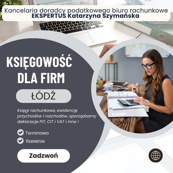 Zdjęcie na okładce dla Kancelaria Doradcy Podatkowego Biuro Rachunkowe EKSPERTUS Katarzyna Szymańska